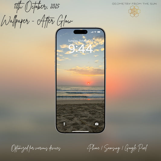 12 Oct 2025 After Glow Sunrise Wallpapers – 17 Device Sizes (iPhone, Samsung, Pixel, iPad, Desktop, 4K)