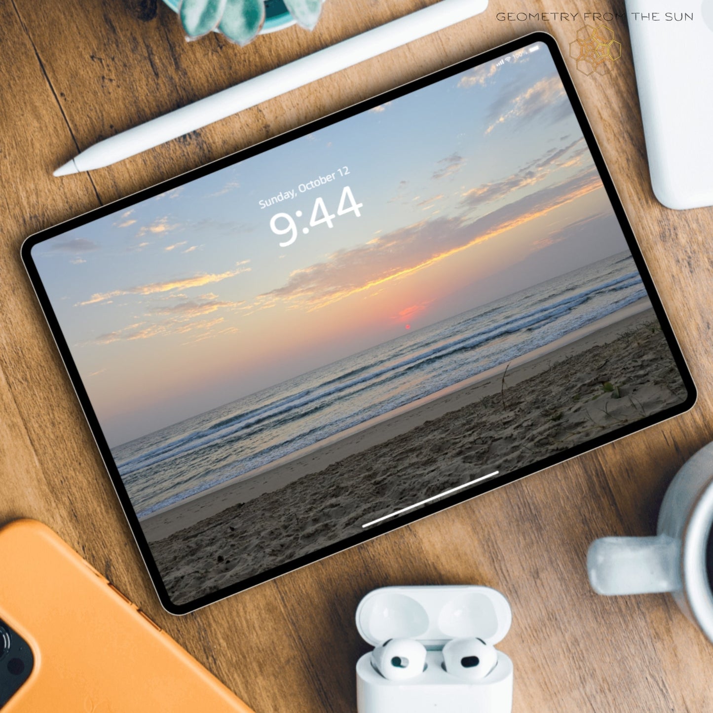 12 Oct 2025 Before Glow Sunrise Wallpapers – 17 Device Sizes (iPhone, Samsung, Pixel, iPad, Desktop, 4K) - Geometry From The Sun