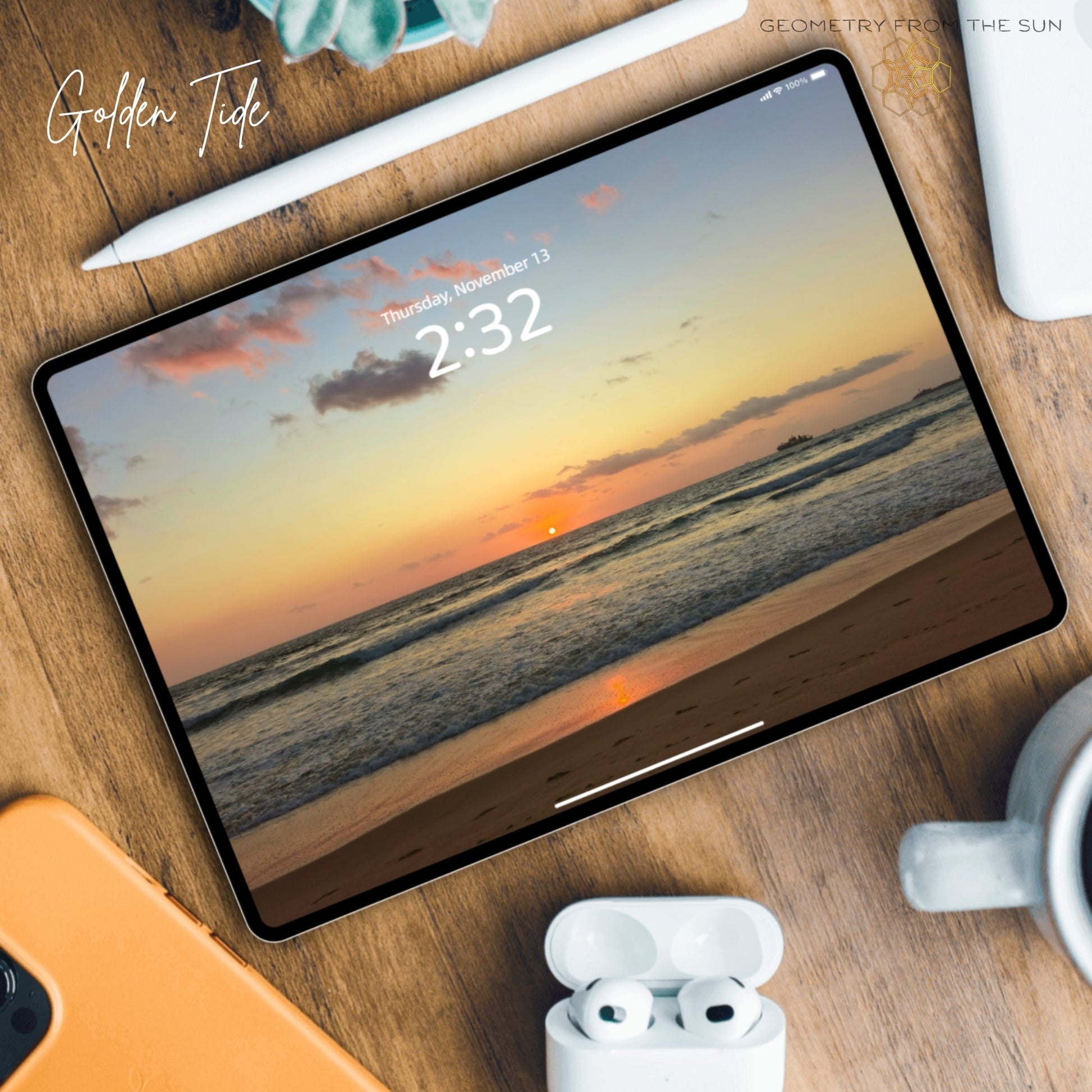 13 Nov 2025 Sunrise Wallpapers – 4 Artistic Moods | iPhone, Samsung, iPad, Desktop (4K, HD) - Geometry From The Sun