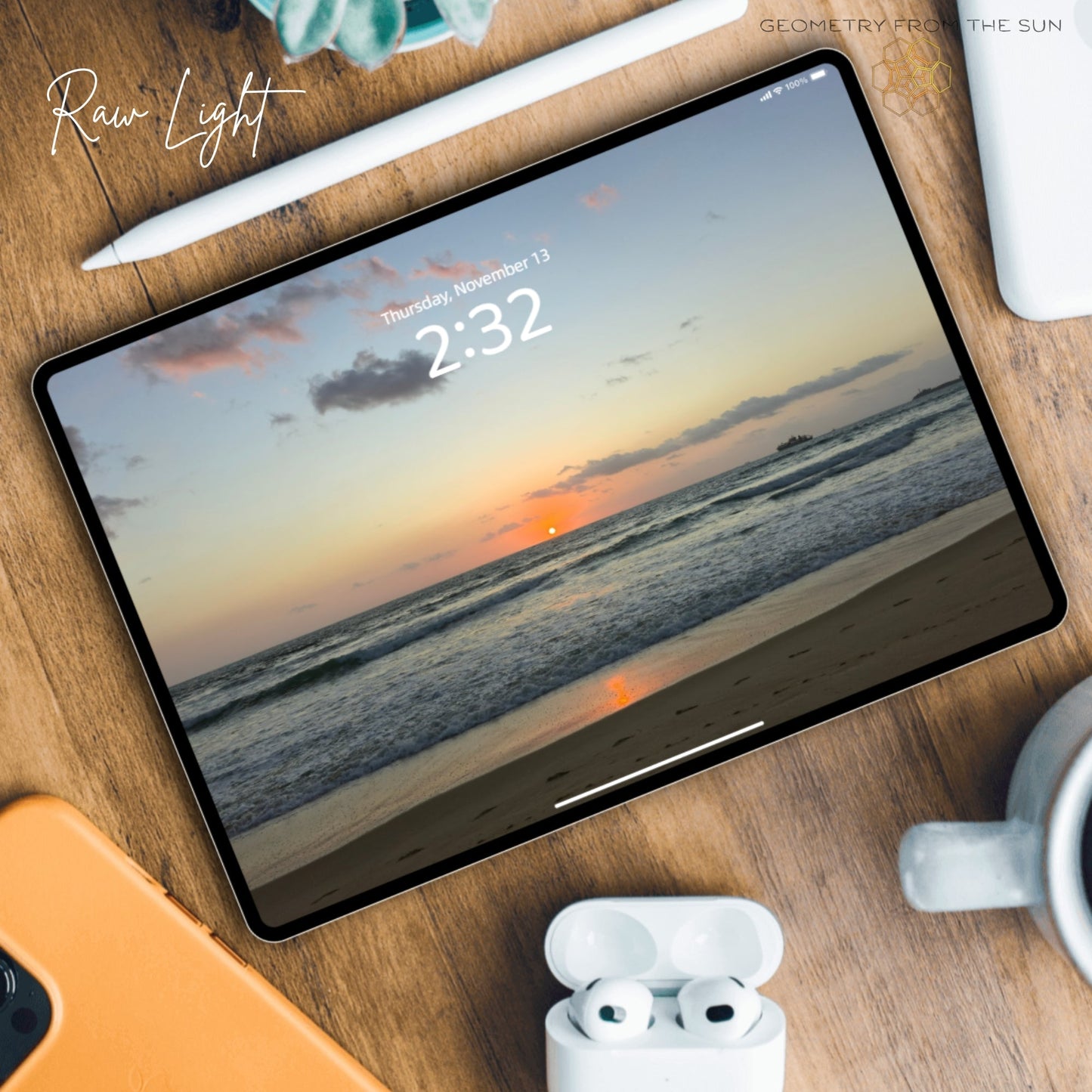 13 Nov 2025 Sunrise Wallpapers – 4 Artistic Moods | iPhone, Samsung, iPad, Desktop (4K, HD) - Geometry From The Sun