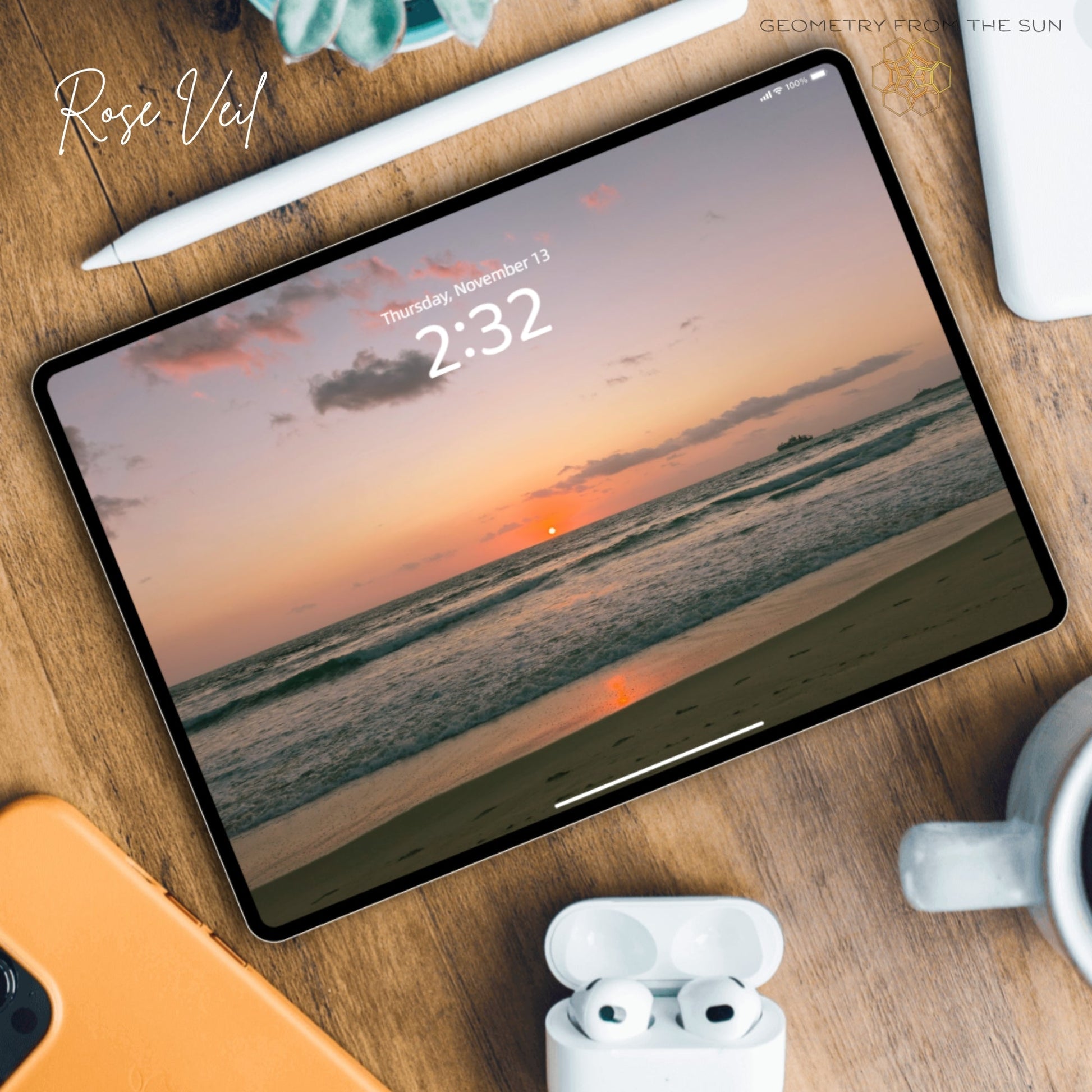 13 Nov 2025 Sunrise Wallpapers – 4 Artistic Moods | iPhone, Samsung, iPad, Desktop (4K, HD) - Geometry From The Sun
