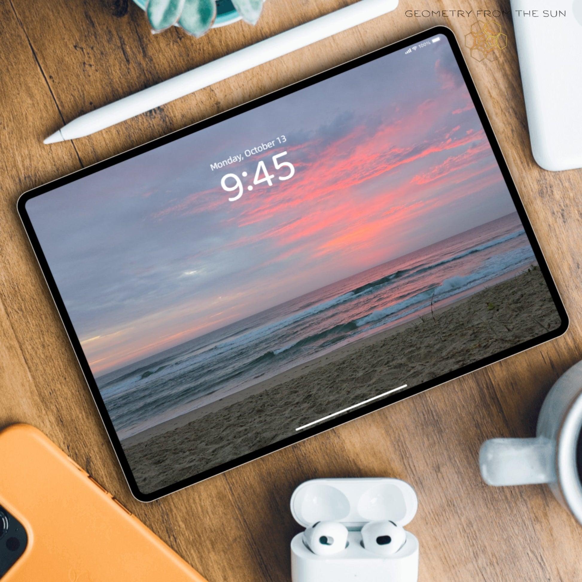 13 Oct 2025 Sunrise Wallpapers – 17 Device Sizes (iPhone, Samsung, Pixel, iPad, Desktop, 4K) - Geometry From The Sun