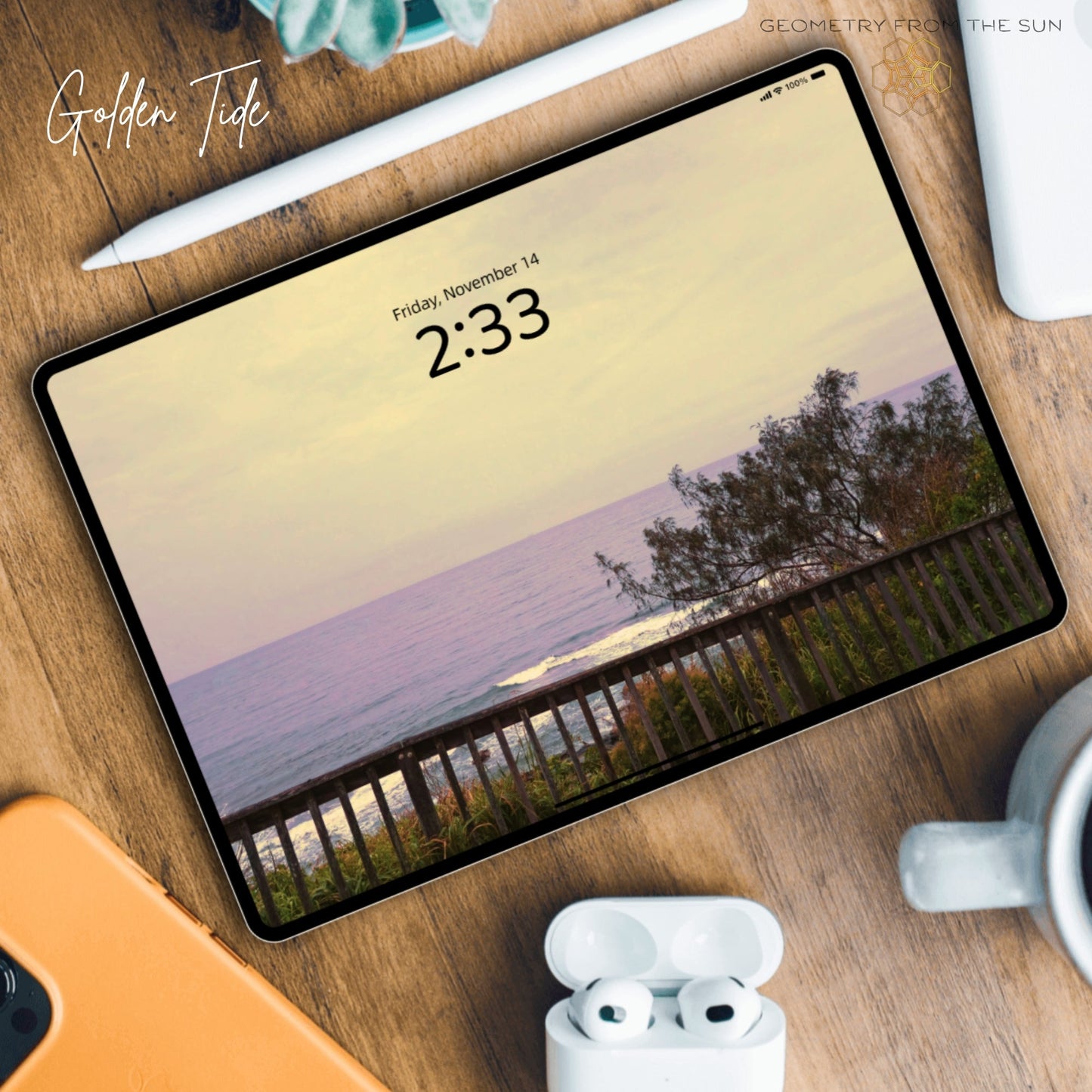 14 Nov 2025 Sunrise Wallpapers – 4 Artistic Moods | iPhone, Samsung, iPad, Desktop (4K, HD) - Geometry From The Sun