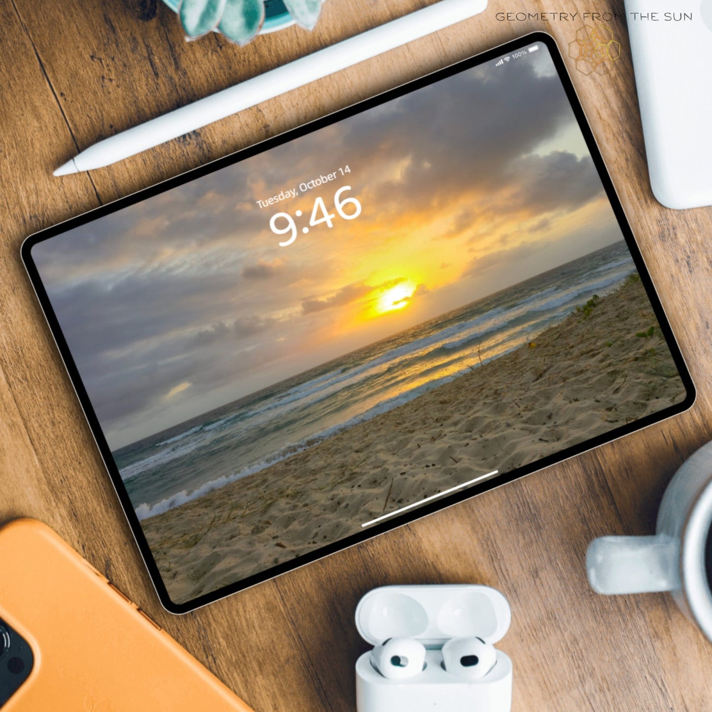 14 Oct 2025 Sunrise Wallpapers – 17 Device Sizes (iPhone, Samsung, Pixel, iPad, Desktop, 4K) - Geometry From The Sun