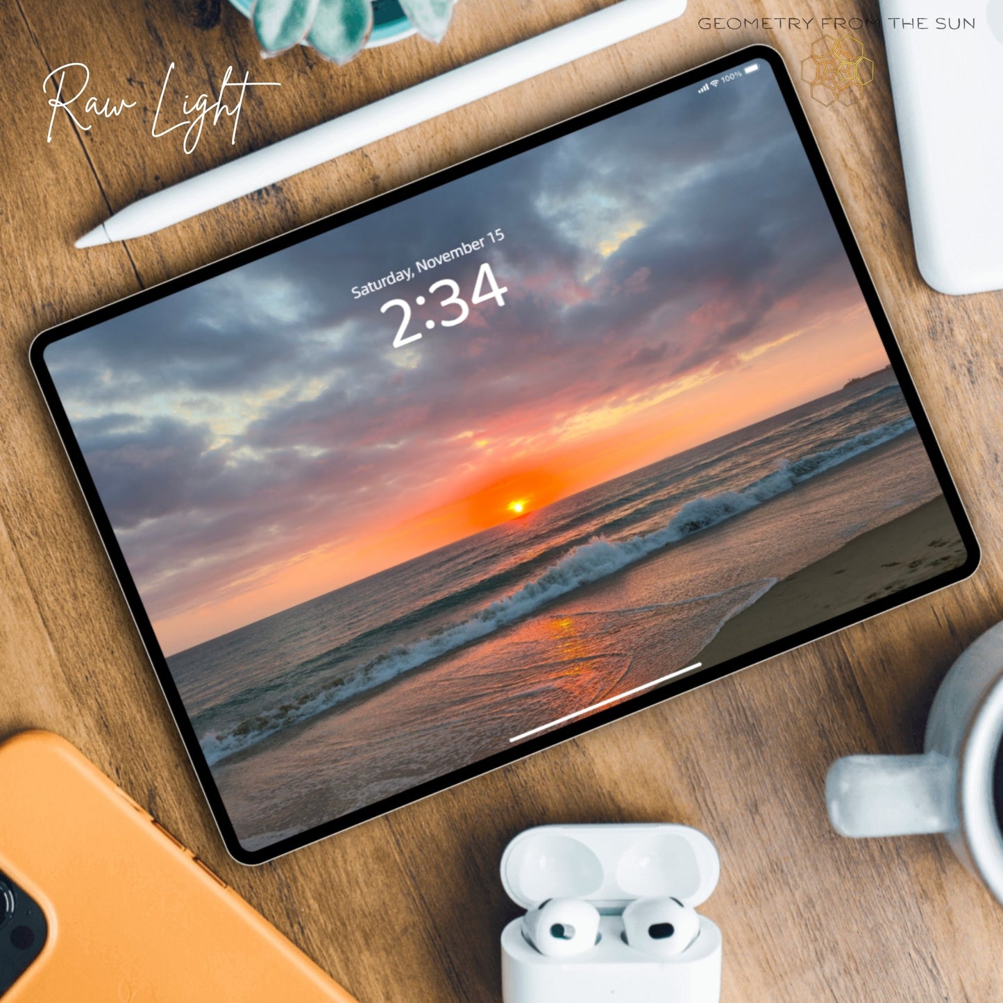15 Nov 2025 Divine Sunrise Wallpapers – 4 Artistic Moods | iPhone, Samsung, iPad, Desktop (4K, HD) - Geometry From The Sun