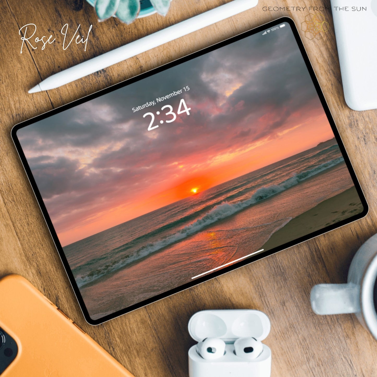 15 Nov 2025 Divine Sunrise Wallpapers – 4 Artistic Moods | iPhone, Samsung, iPad, Desktop (4K, HD) - Geometry From The Sun