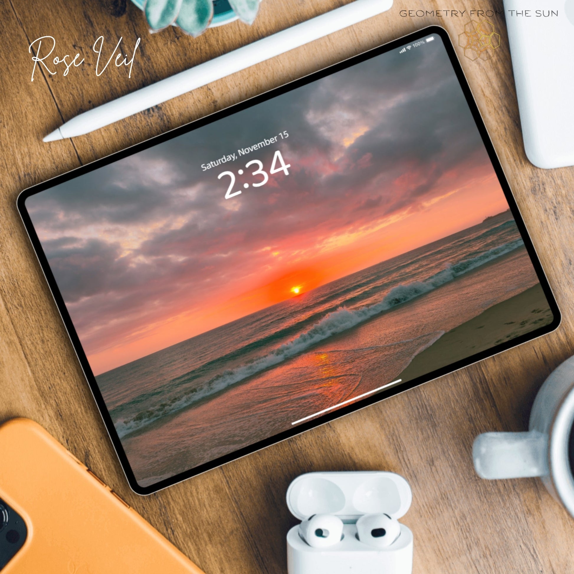 15 Nov 2025 Divine Sunrise Wallpapers – 4 Artistic Moods | iPhone, Samsung, iPad, Desktop (4K, HD) - Geometry From The Sun