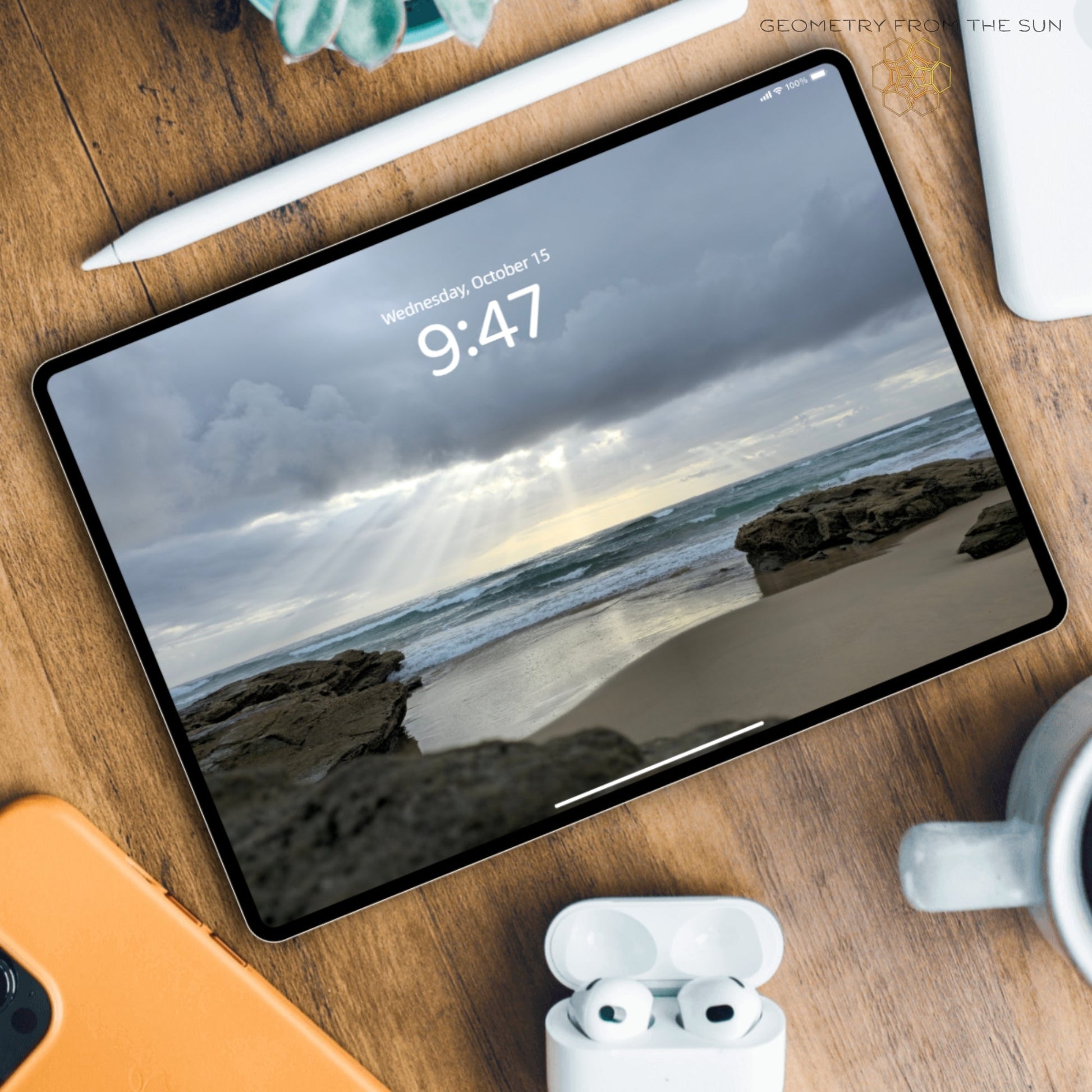 15 Oct 2025 Sunrise Wallpapers – 17 Device Sizes (iPhone, Samsung, Pixel, iPad, Desktop, 4K) - Geometry From The Sun