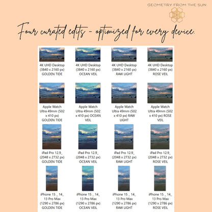 16 Nov 2025 Foreboding Sunrise Wallpapers – 4 Artistic Moods | iPhone, Samsung, iPad, Desktop (4K, HD) - Geometry From The Sun