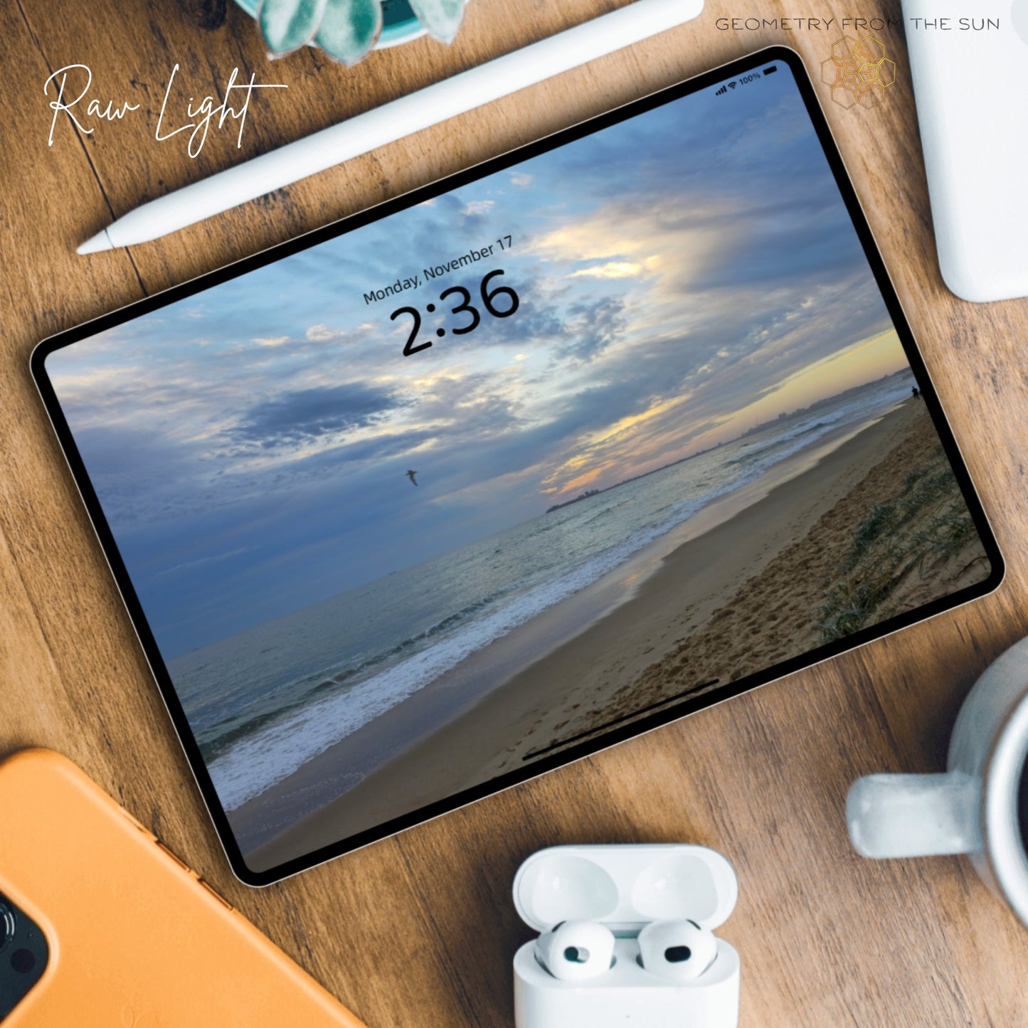 17 Nov 2025 Layered Sunrise Wallpapers – 4 Artistic Moods | iPhone, Samsung, iPad, Desktop (4K, HD) - Geometry From The Sun