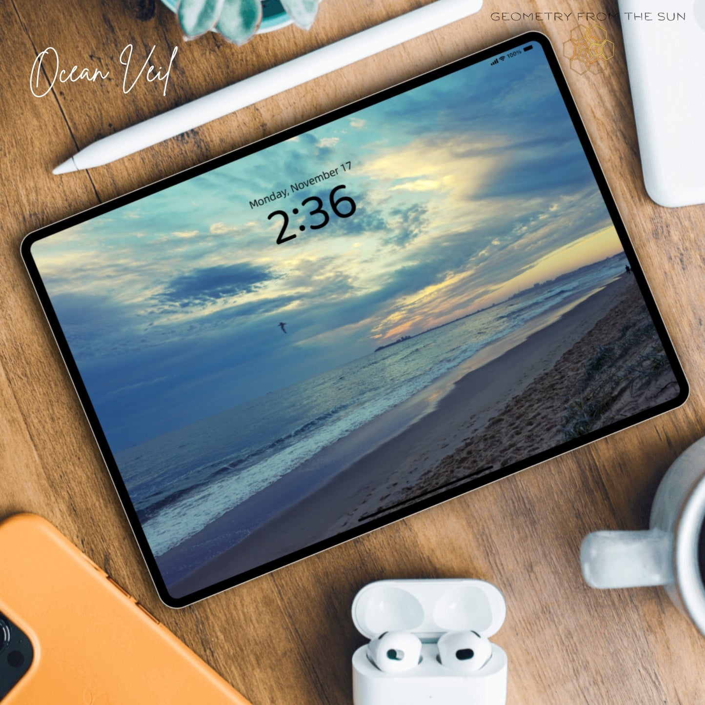 17 Nov 2025 Layered Sunrise Wallpapers – 4 Artistic Moods | iPhone, Samsung, iPad, Desktop (4K, HD) - Geometry From The Sun