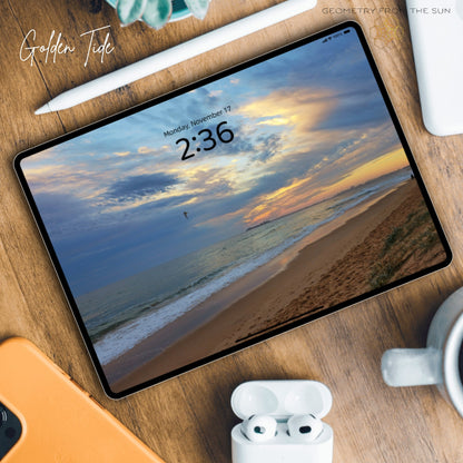 17 Nov 2025 Layered Sunrise Wallpapers – 4 Artistic Moods | iPhone, Samsung, iPad, Desktop (4K, HD) - Geometry From The Sun