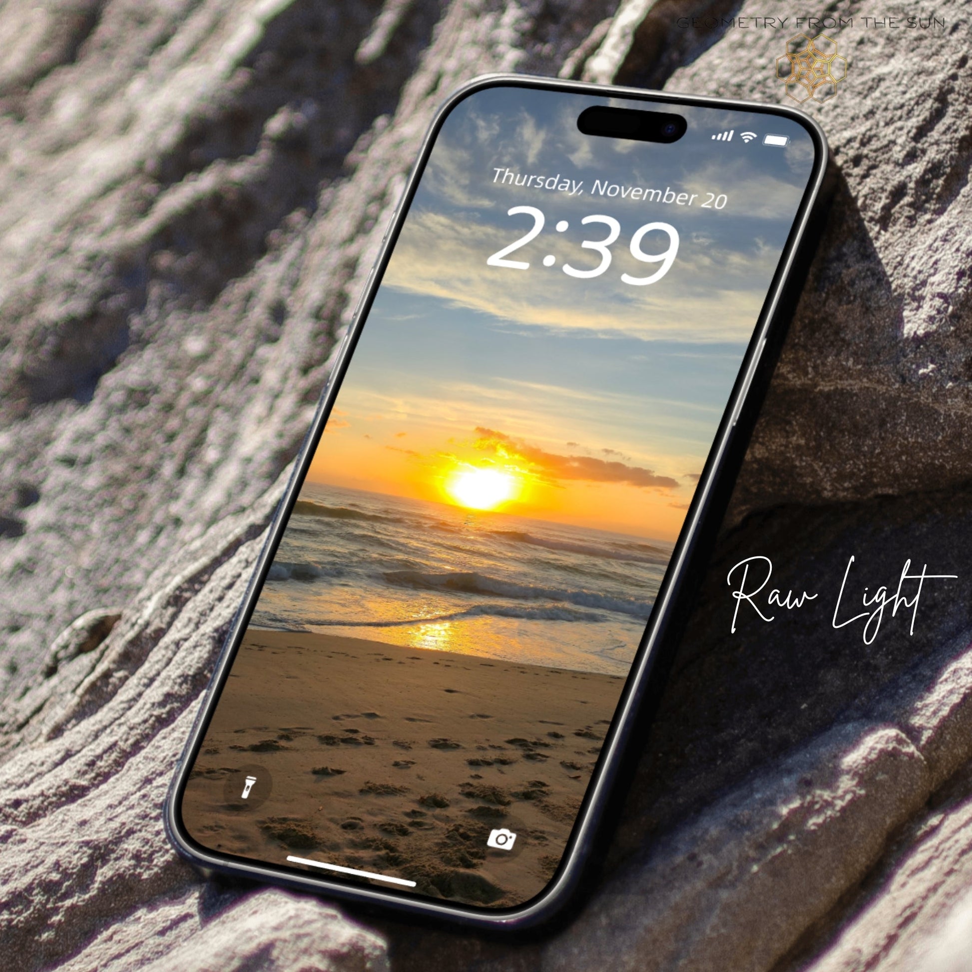 20 Nov 2025 Bright Sunrise Wallpapers – 4 Artistic Moods | iPhone, Samsung, iPad, Desktop (4K, HD) - Geometry From The Sun