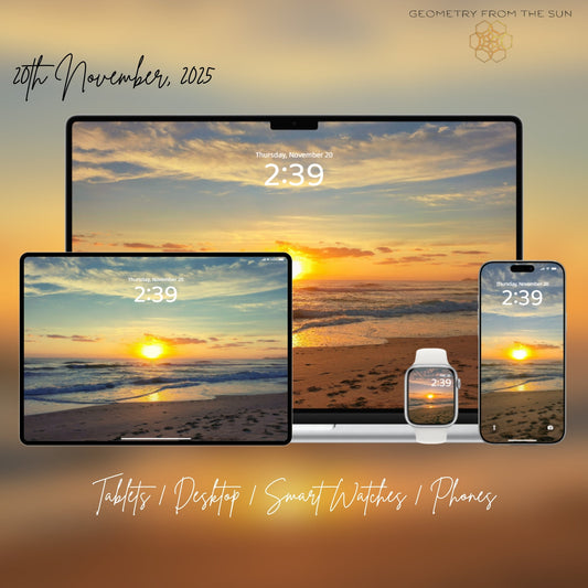 20 Nov 2025 Bright Sunrise Wallpapers β 4 Artistic Moods | iPhone, Samsung, iPad, Desktop (4K, HD) - Geometry From The Sun