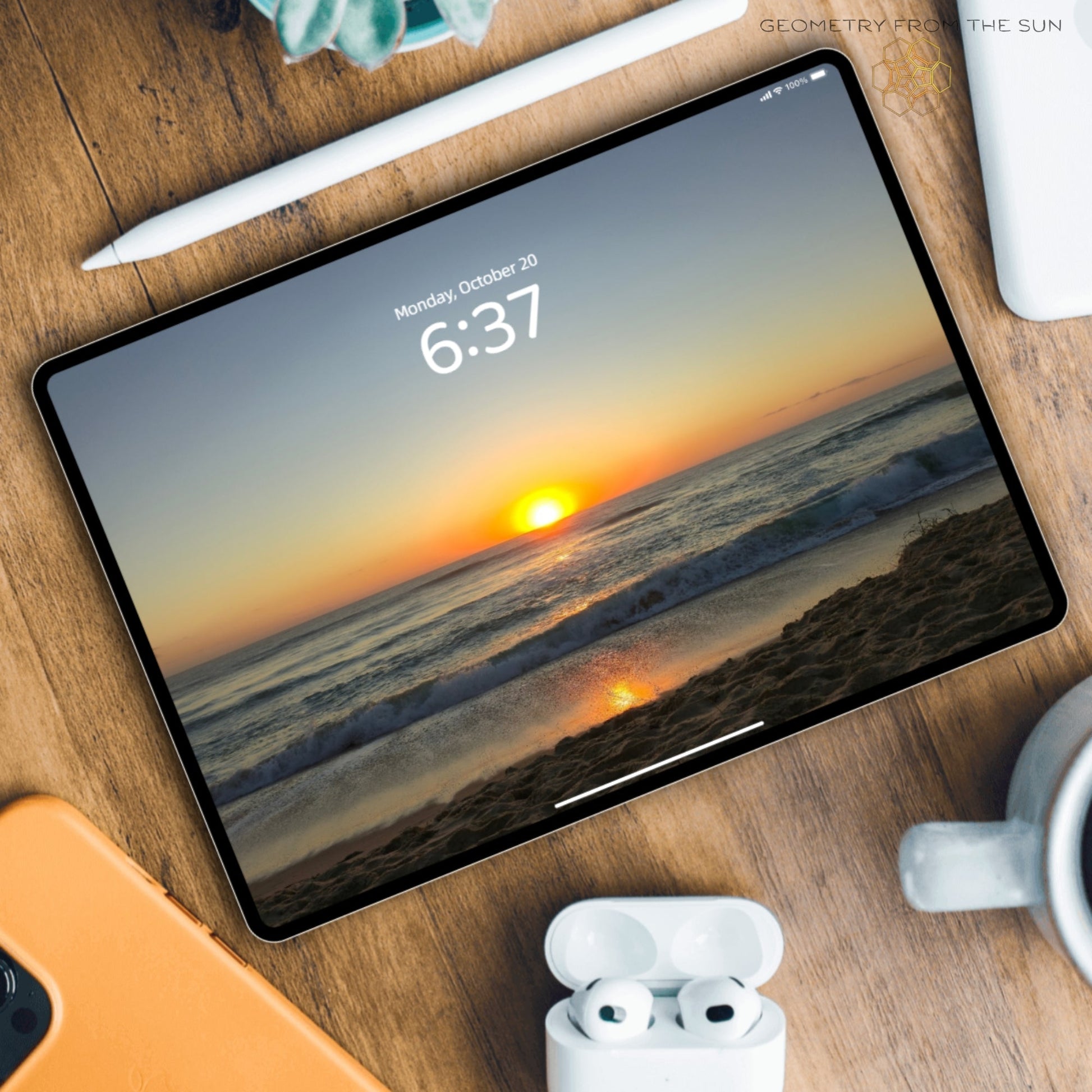 20 Oct 2025 Sunrise Wallpapers – 17 Device Sizes (iPhone, Samsung, Pixel, iPad, Desktop, 4K) - Geometry From The Sun