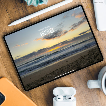 21 Oct 2025 Sunrise Wallpapers – 17 Device Sizes (iPhone, Samsung, Pixel, iPad, Desktop, 4K) - Geometry From The Sun