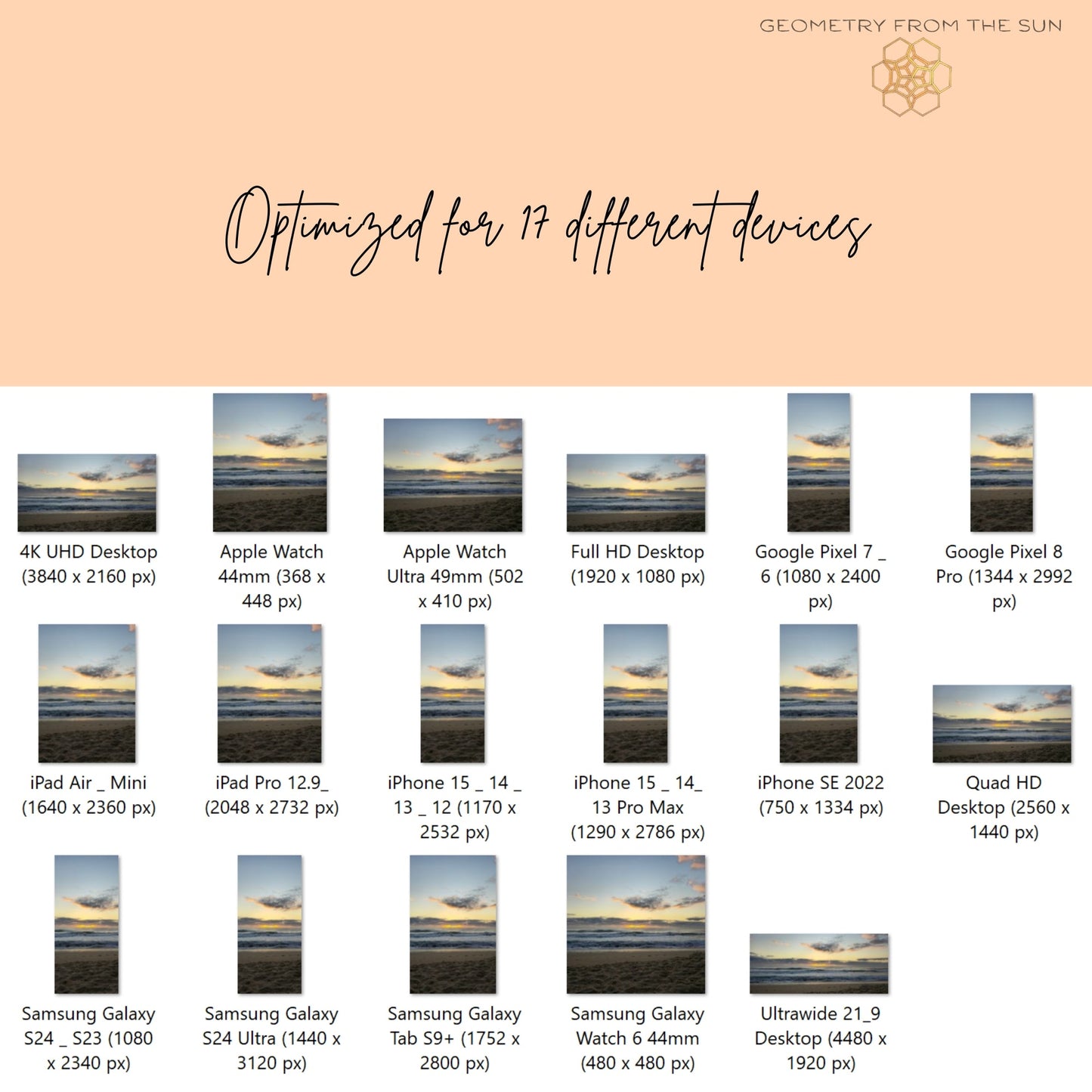 21 Oct 2025 Sunrise Wallpapers – 17 Device Sizes (iPhone, Samsung, Pixel, iPad, Desktop, 4K) - Geometry From The Sun