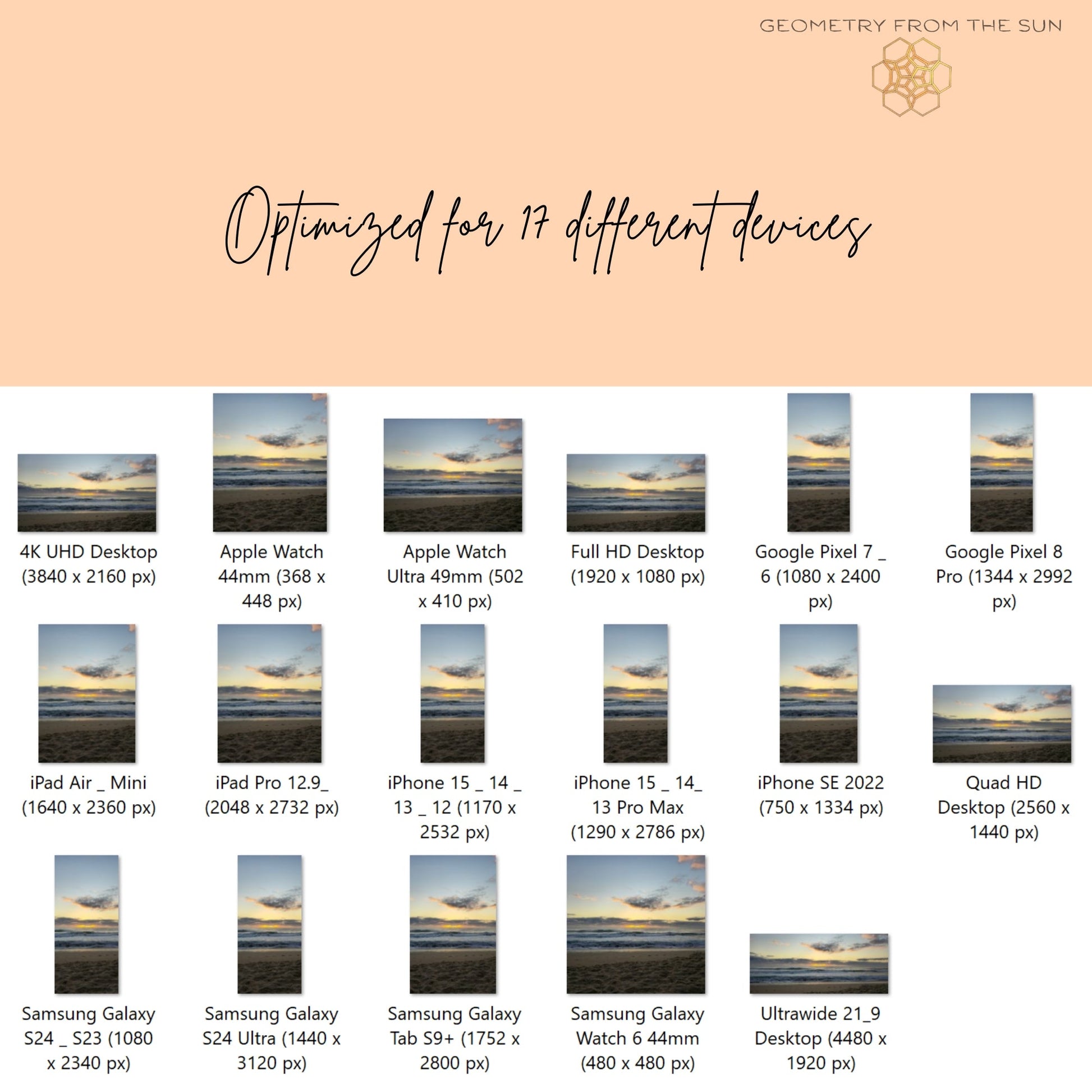 21 Oct 2025 Sunrise Wallpapers – 17 Device Sizes (iPhone, Samsung, Pixel, iPad, Desktop, 4K) - Geometry From The Sun