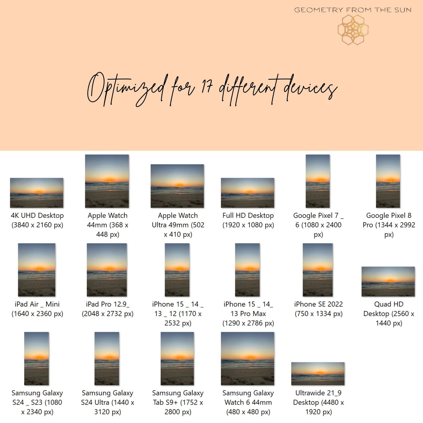 23 Oct 2025 Sunrise Wallpapers – 17 Device Sizes (iPhone, Samsung, Pixel, iPad, Desktop, 4K) - Geometry From The Sun