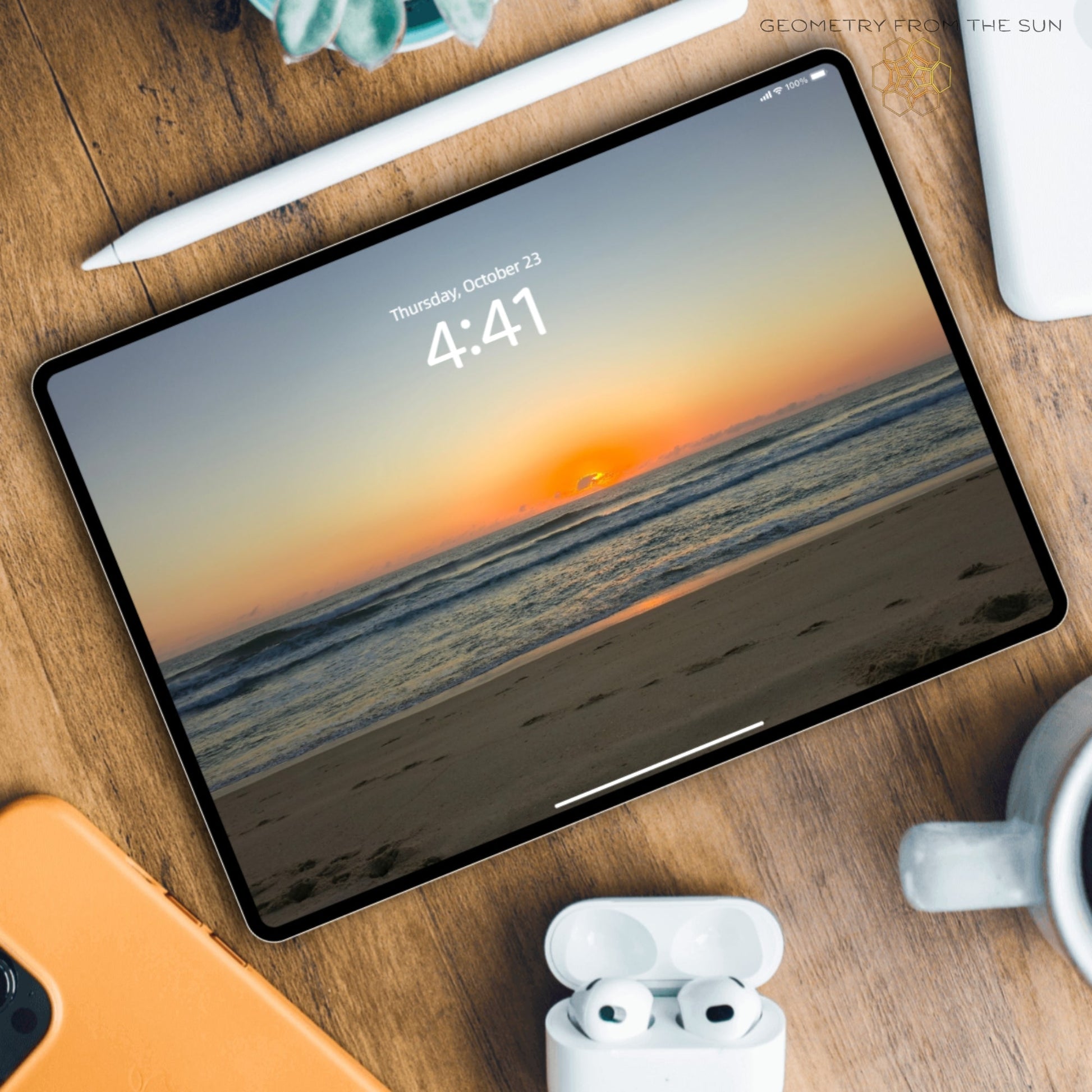 23 Oct 2025 Sunrise Wallpapers – 17 Device Sizes (iPhone, Samsung, Pixel, iPad, Desktop, 4K) - Geometry From The Sun