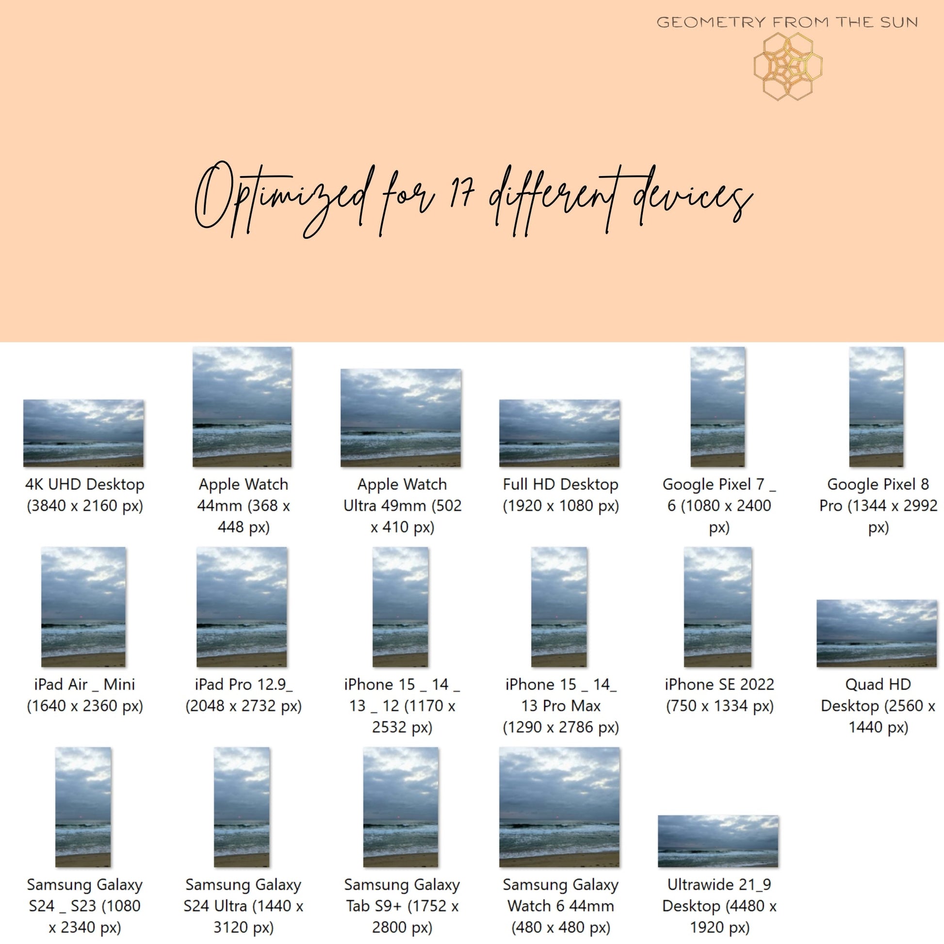 24 Oct 2025 Sunrise Wallpapers – 17 Device Sizes (iPhone, Samsung, Pixel, iPad, Desktop, 4K) - Geometry From The Sun