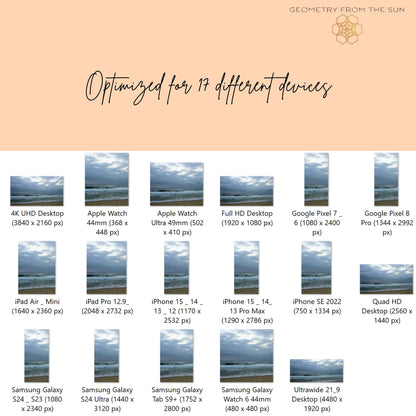 24 Oct 2025 Sunrise Wallpapers – 17 Device Sizes (iPhone, Samsung, Pixel, iPad, Desktop, 4K) - Geometry From The Sun