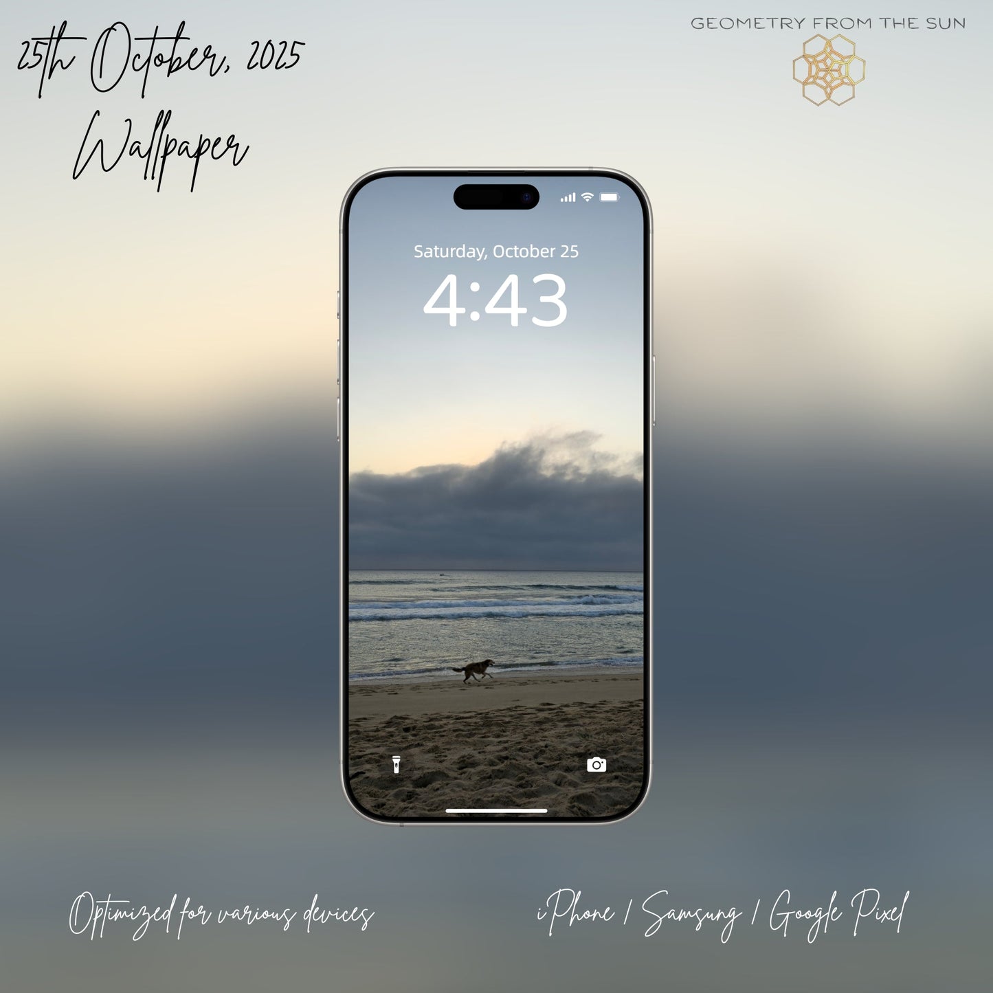 25 Oct 2025 Sunrise Wallpapers – 17 Device Sizes (iPhone, Samsung, Pixel, iPad, Desktop, 4K) - Geometry From The Sun