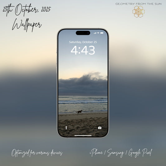 25 Oct 2025 Sunrise Wallpapers – 17 Device Sizes (iPhone, Samsung, Pixel, iPad, Desktop, 4K) - Geometry From The Sun