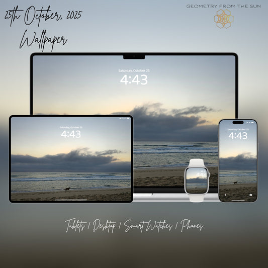 25 Oct 2025 Sunrise Wallpapers – 17 Device Sizes (iPhone, Samsung, Pixel, iPad, Desktop, 4K) - Geometry From The Sun