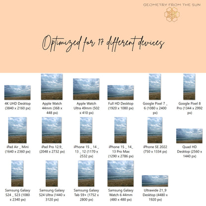 26 Oct 2025 Sunrise Wallpapers – 17 Device Sizes (iPhone, Samsung, Pixel, iPad, Desktop, 4K) - Geometry From The Sun