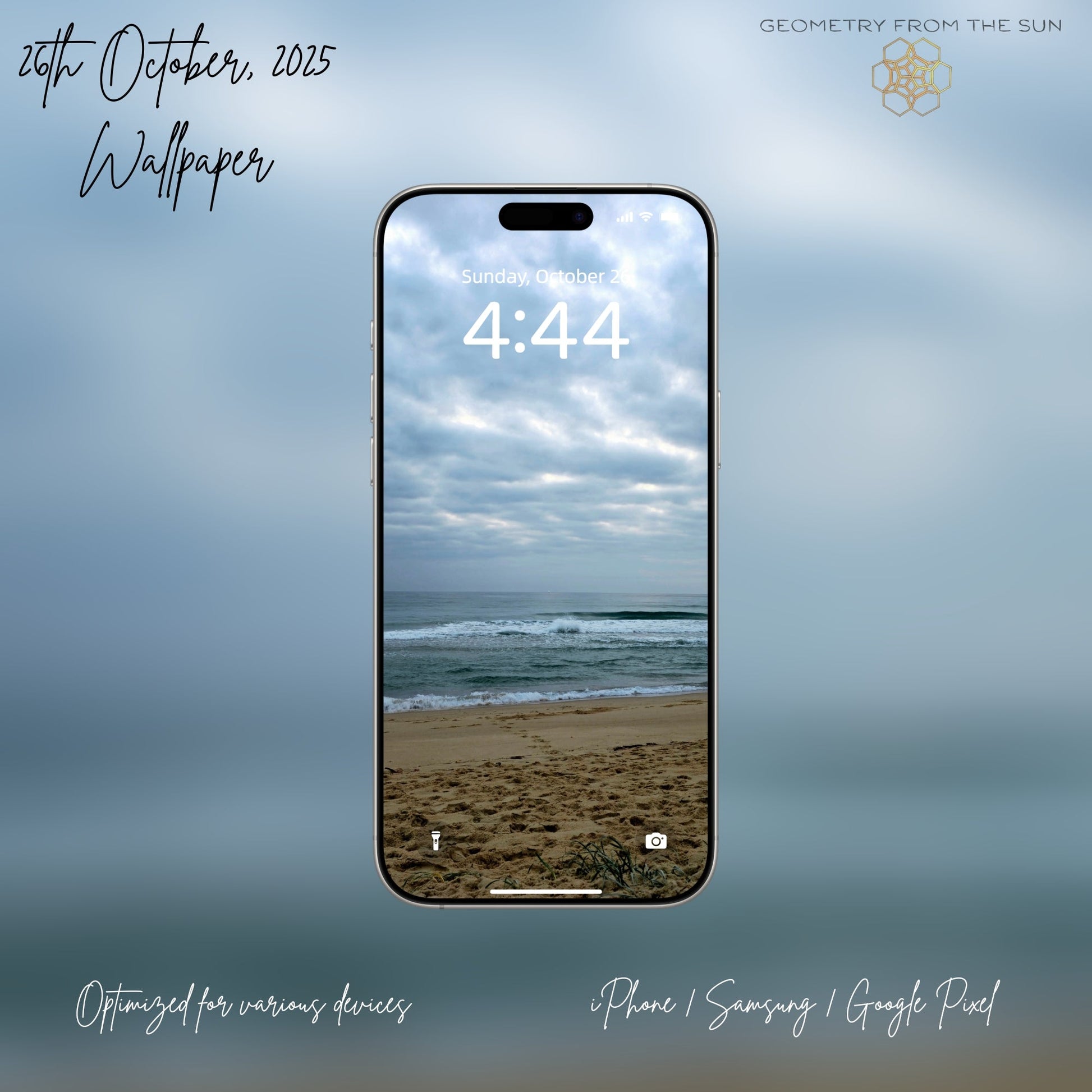 26 Oct 2025 Sunrise Wallpapers – 17 Device Sizes (iPhone, Samsung, Pixel, iPad, Desktop, 4K) - Geometry From The Sun