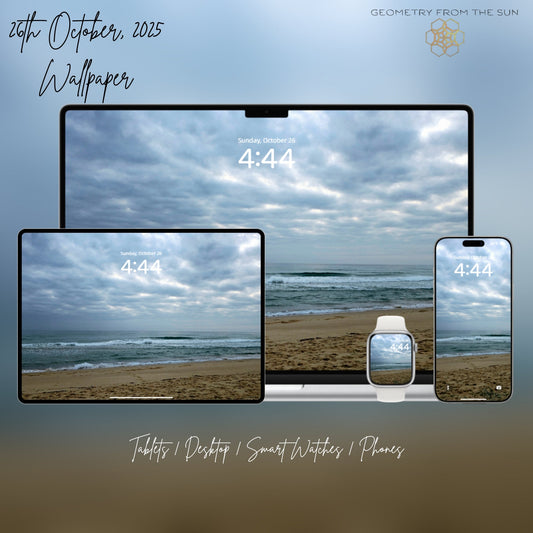 26 Oct 2025 Sunrise Wallpapers – 17 Device Sizes (iPhone, Samsung, Pixel, iPad, Desktop, 4K) - Geometry From The Sun