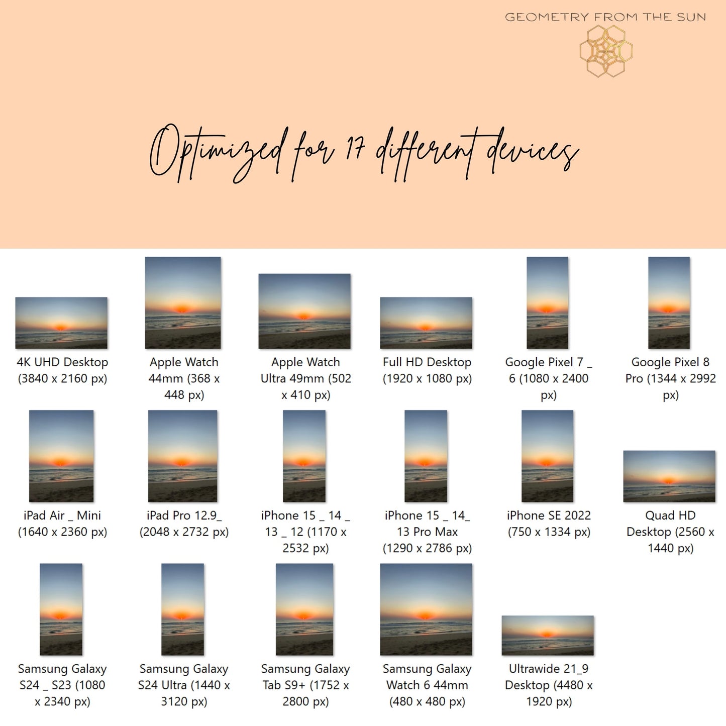 27 Oct 2025 Sunrise Wallpapers – 17 Device Sizes (iPhone, Samsung, Pixel, iPad, Desktop, 4K) - Geometry From The Sun