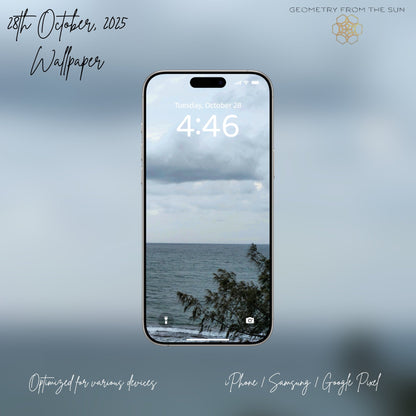 28 Oct 2025 Sunrise Wallpapers – 17 Device Sizes (iPhone, Samsung, Pixel, iPad, Desktop, 4K) - Geometry From The Sun