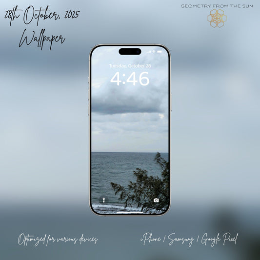 28 Oct 2025 Sunrise Wallpapers – 17 Device Sizes (iPhone, Samsung, Pixel, iPad, Desktop, 4K) - Geometry From The Sun