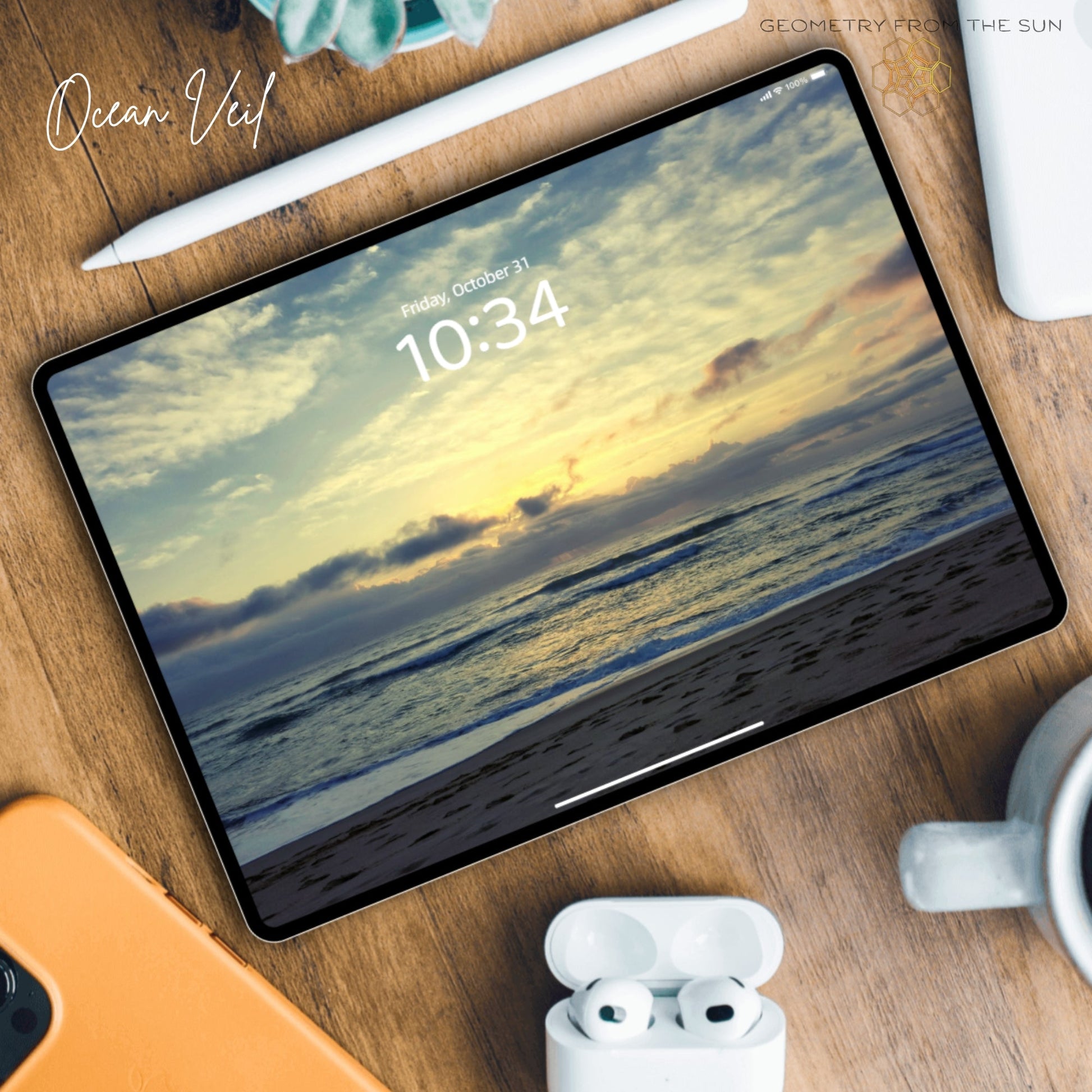 31 Oct 2025 Sunrise Wallpapers – 4 Artistic Moods | iPhone, Samsung, iPad, Desktop (4K, HD) - Geometry From The Sun