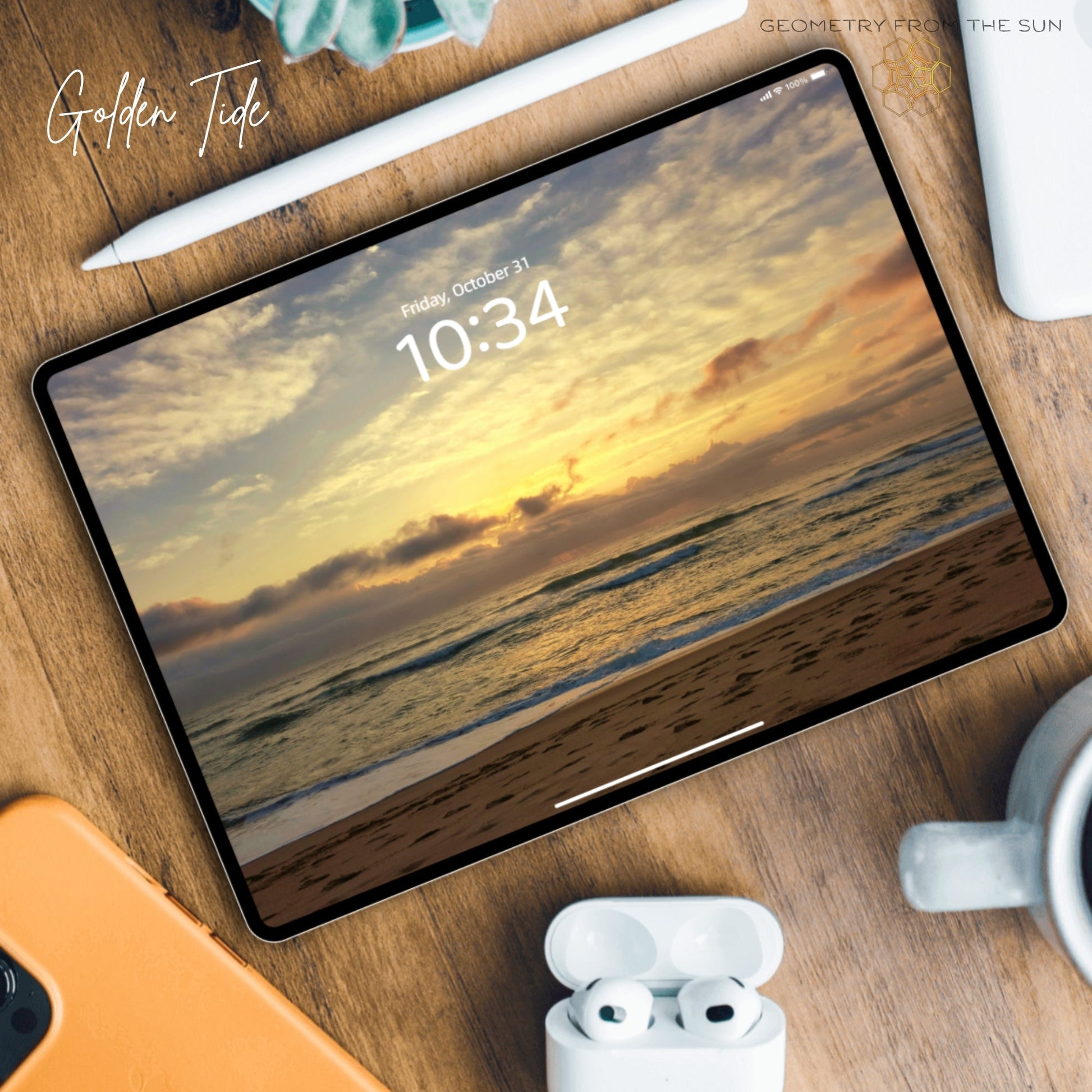 31 Oct 2025 Sunrise Wallpapers – 4 Artistic Moods | iPhone, Samsung, iPad, Desktop (4K, HD) - Geometry From The Sun