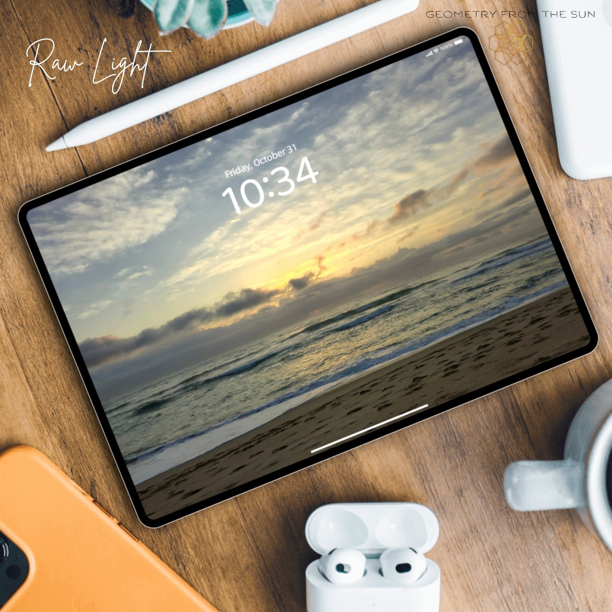 31 Oct 2025 Sunrise Wallpapers – 4 Artistic Moods | iPhone, Samsung, iPad, Desktop (4K, HD) - Geometry From The Sun