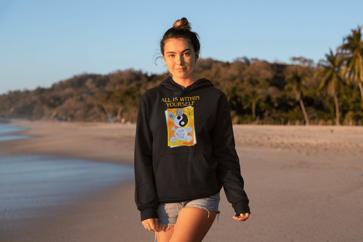 All Is Within Yourself Sacred Geometry Hoodie
