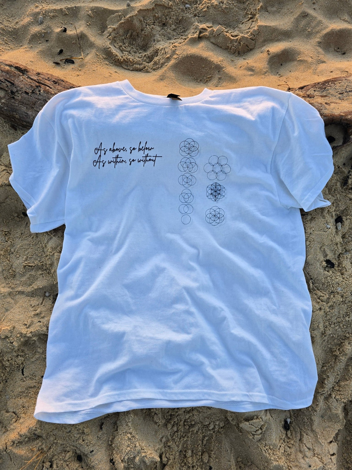 As Above, So Below Sacred Sunrise Geometry Shirt