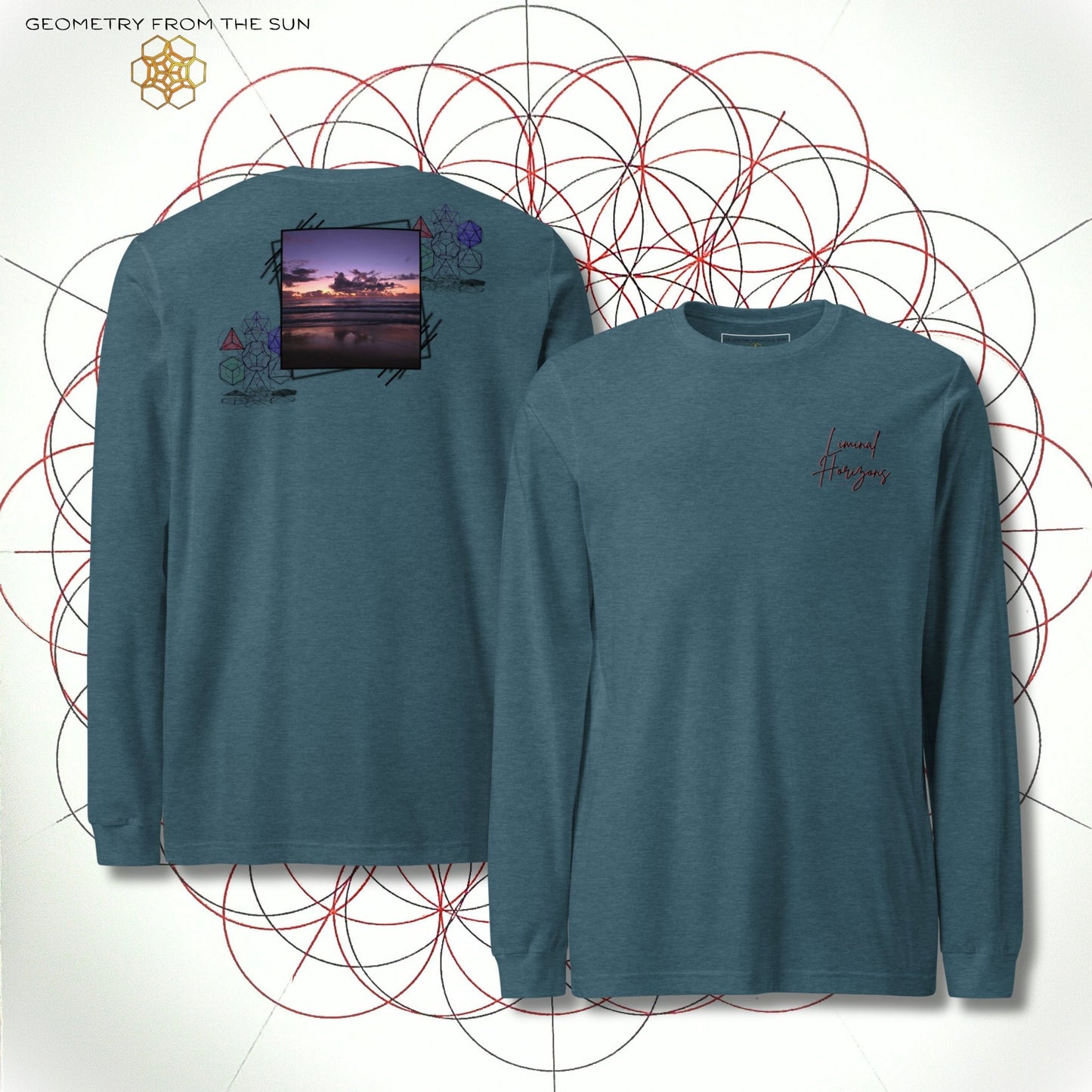Between Worlds Long Sleeve - LIMINAL HORIZONS - Geometry From The Sun