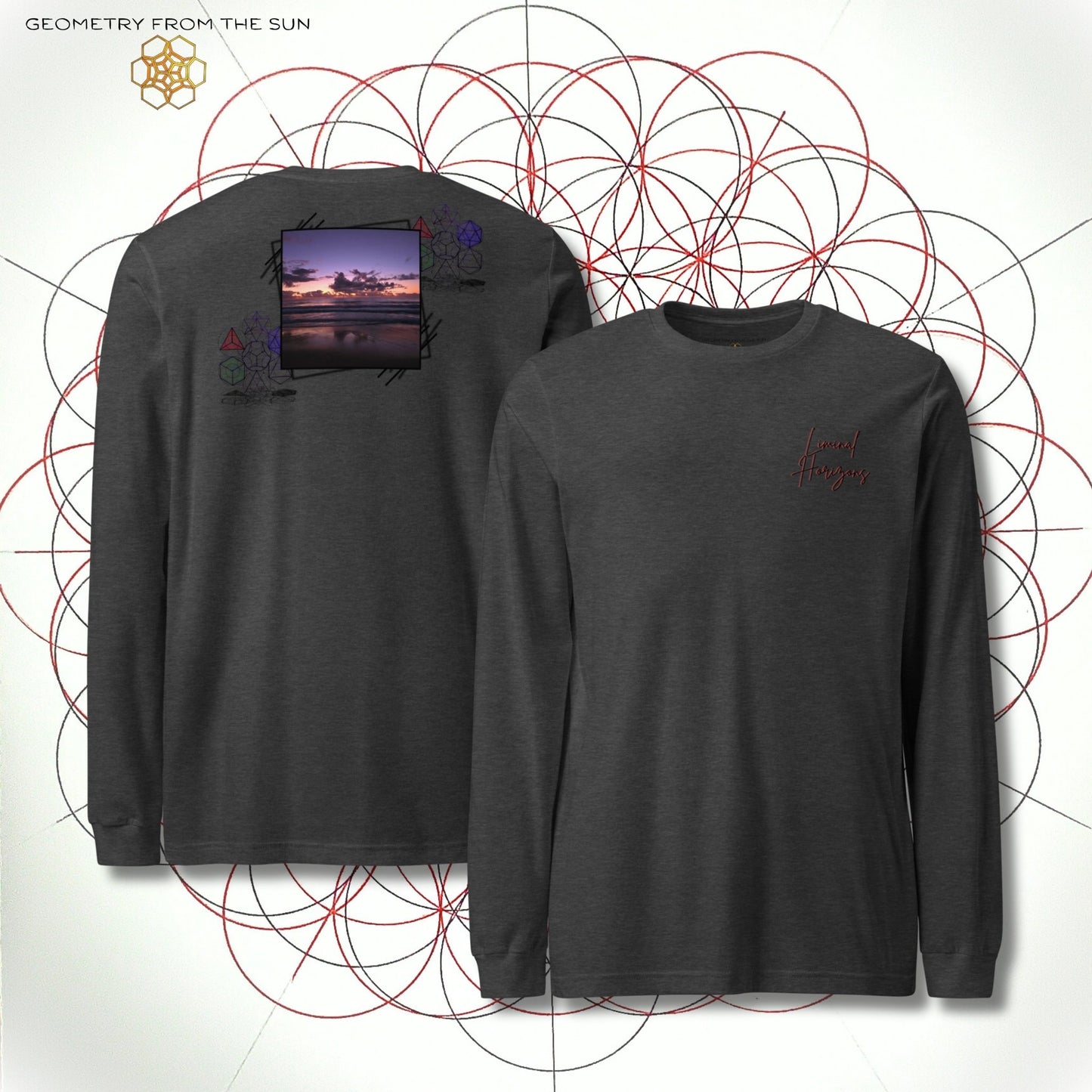 Between Worlds Long Sleeve - LIMINAL HORIZONS - Geometry From The Sun