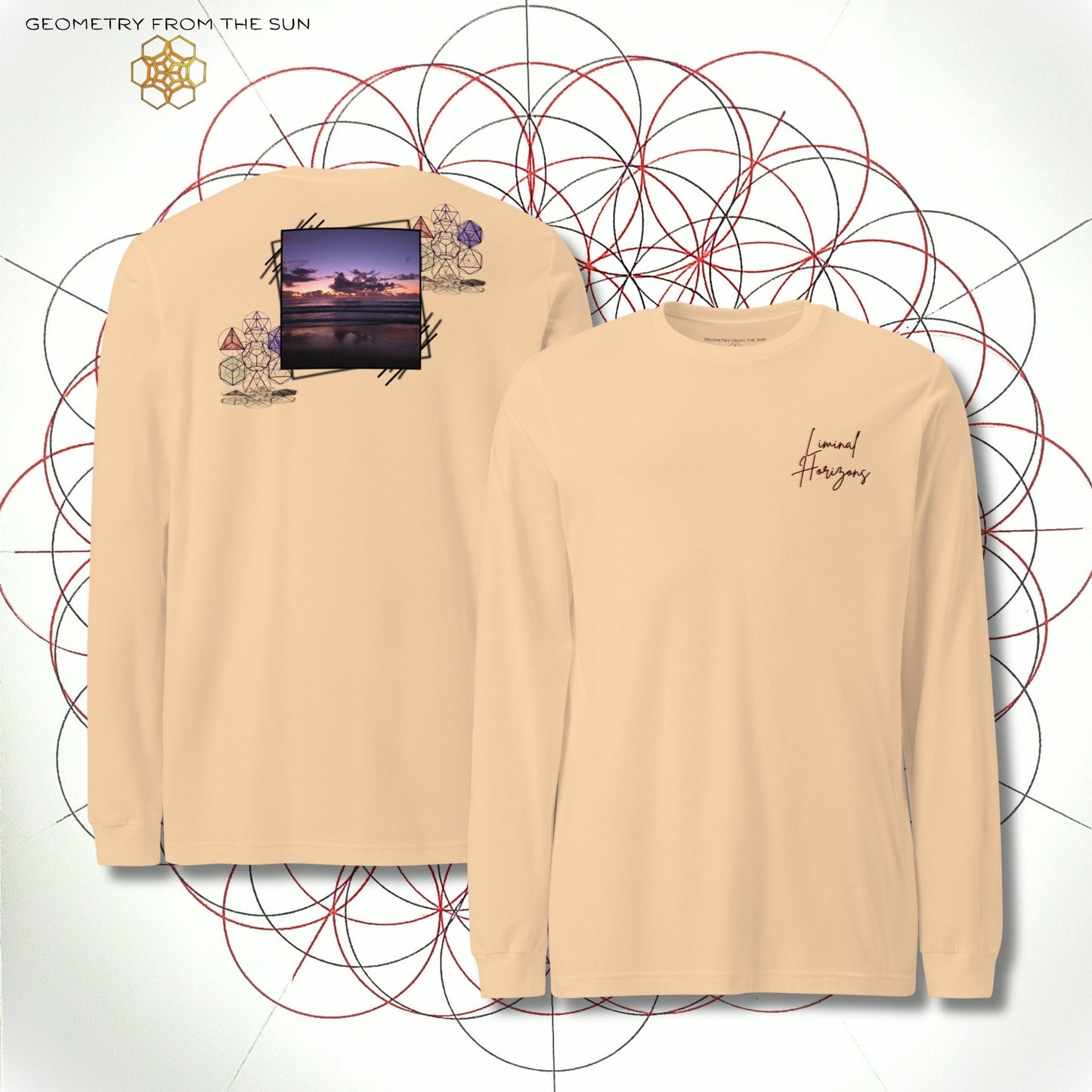 Between Worlds Long Sleeve - LIMINAL HORIZONS - Geometry From The Sun