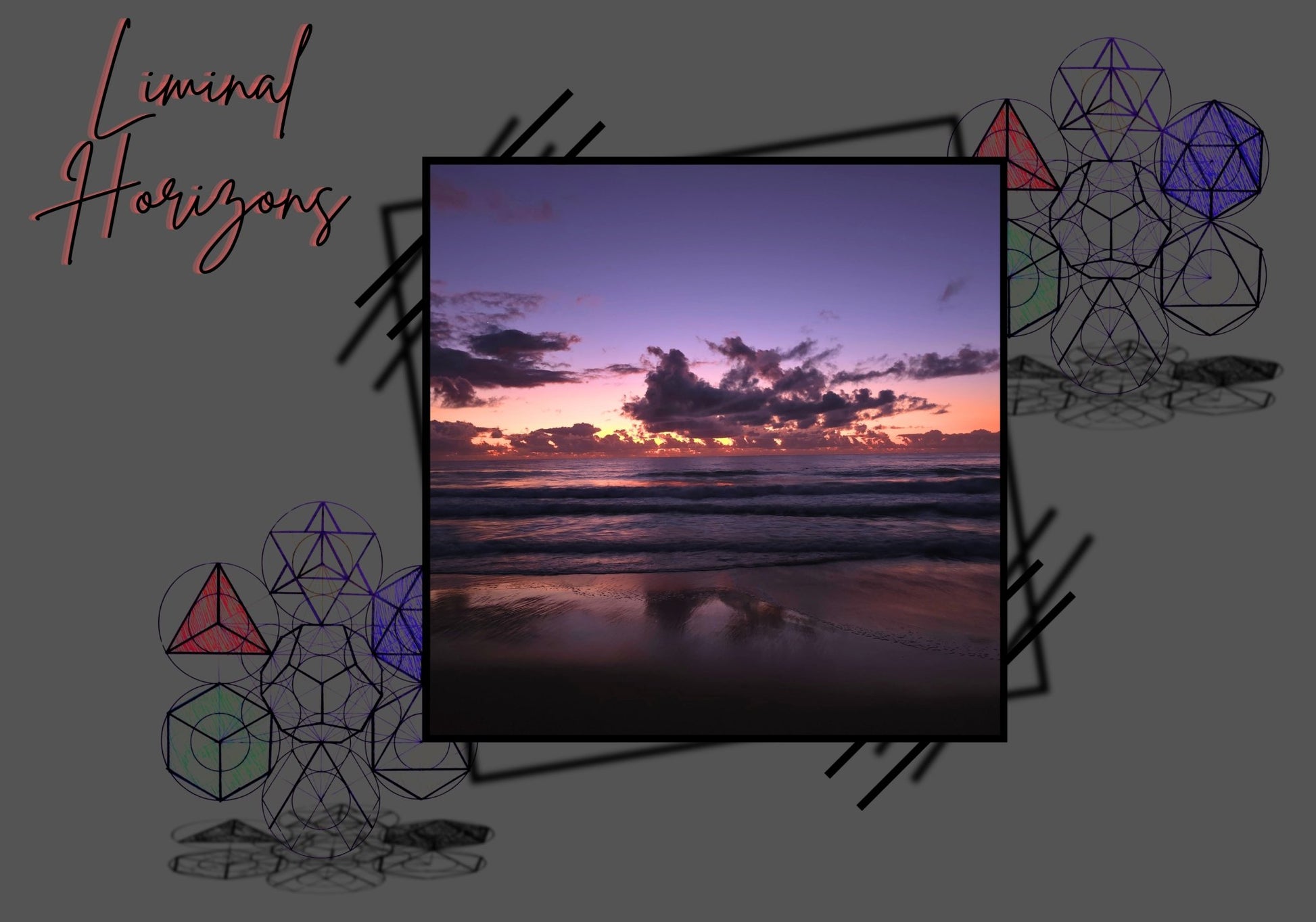 Between Worlds Long Sleeve - LIMINAL HORIZONS - Geometry From The Sun