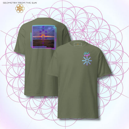 Blush Horizon Sunrise Shirt - FIRST LIGHT - Geometry From The Sun
