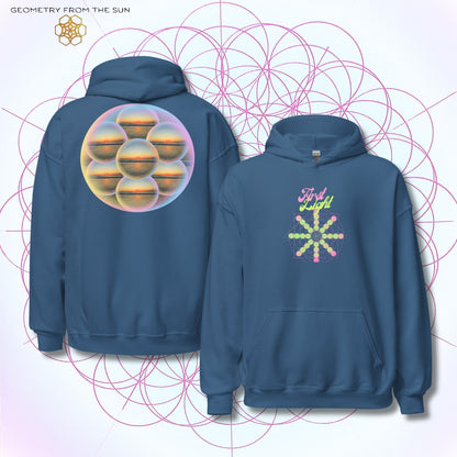 Bubble Egg Of Life Sunrise Hoodie - FIRST LIGHT - Geometry From The Sun