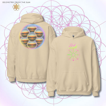 Bubble Egg Of Life Sunrise Hoodie - FIRST LIGHT - Geometry From The Sun