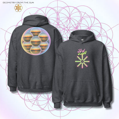 Bubble Egg Of Life Sunrise Hoodie - FIRST LIGHT - Geometry From The Sun