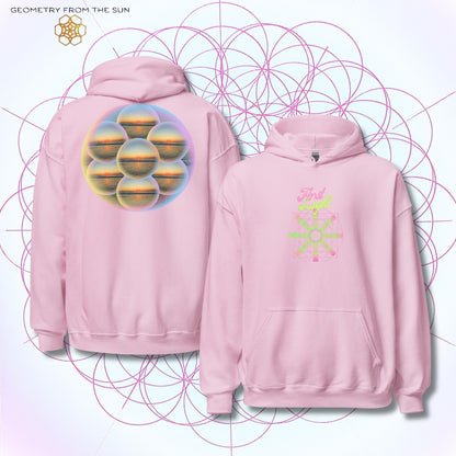 Bubble Egg Of Life Sunrise Hoodie - FIRST LIGHT - Geometry From The Sun