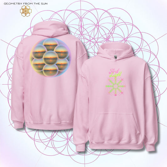 Bubble Egg Of Life Sunrise Hoodie - FIRST LIGHT - Geometry From The Sun